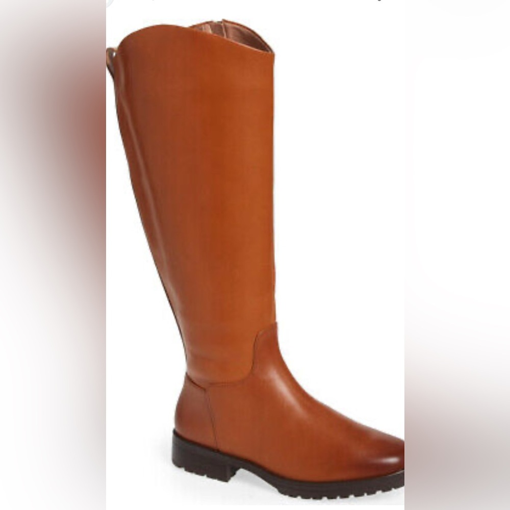 Nordstrom Nooliver Tan Leather Knee-High Boots Sz 9